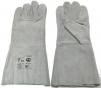 Перчатки-краги для сварщика пятипалые серые - st-e.info - Елец