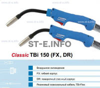 Горелка для полуавтоматической сварки TBi 240-blue-ESG, длина 3 метра - st-e.info - Елец