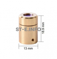 Защитный колпачок с защитным стеклом для QBH коннектора оптоволокна MAXQBHE05 - st-e.info - Елец