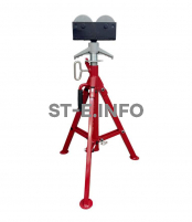 Опора высокая роликовая для труб ST 28-48 диаметр труб 12-300 см - st-e.info - Елец