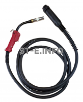 Сварочная горелка для полуавтомата QTB-500A длина кабеля 5 метров, евроадаптер - st-e.info - Елец