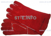 Перчатки-краги сварщика TETU 104 KEVLAR RED - st-e.info - Елец