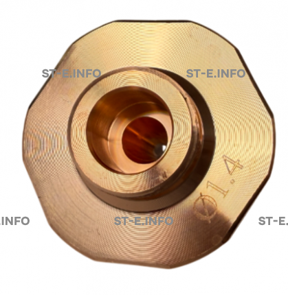 Сопло шестигранное для лазерной резки д.1,4мм арт. BD32-15-14-S - st-e.info - Елец