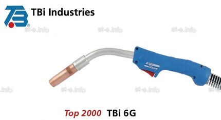 Горелка для полуавтоматической сварки TBI 6G-S-blue-ESG, длина 4 метра - st-e.info - Елец