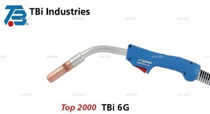 Горелка для полуавтоматической сварки TBI 6G-S-blue-ESG, длина 3 метра - st-e.info - Елец