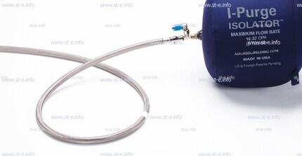 Односторонняя заглушка с трубкой и клапаном ISO 6" (152 mm)  - st-e.info - Елец